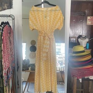 Nimbu Bimala Dress in Shibori Lemon